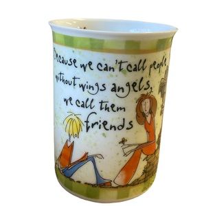 History & Heraldry Friends are Angels Coffee Cup